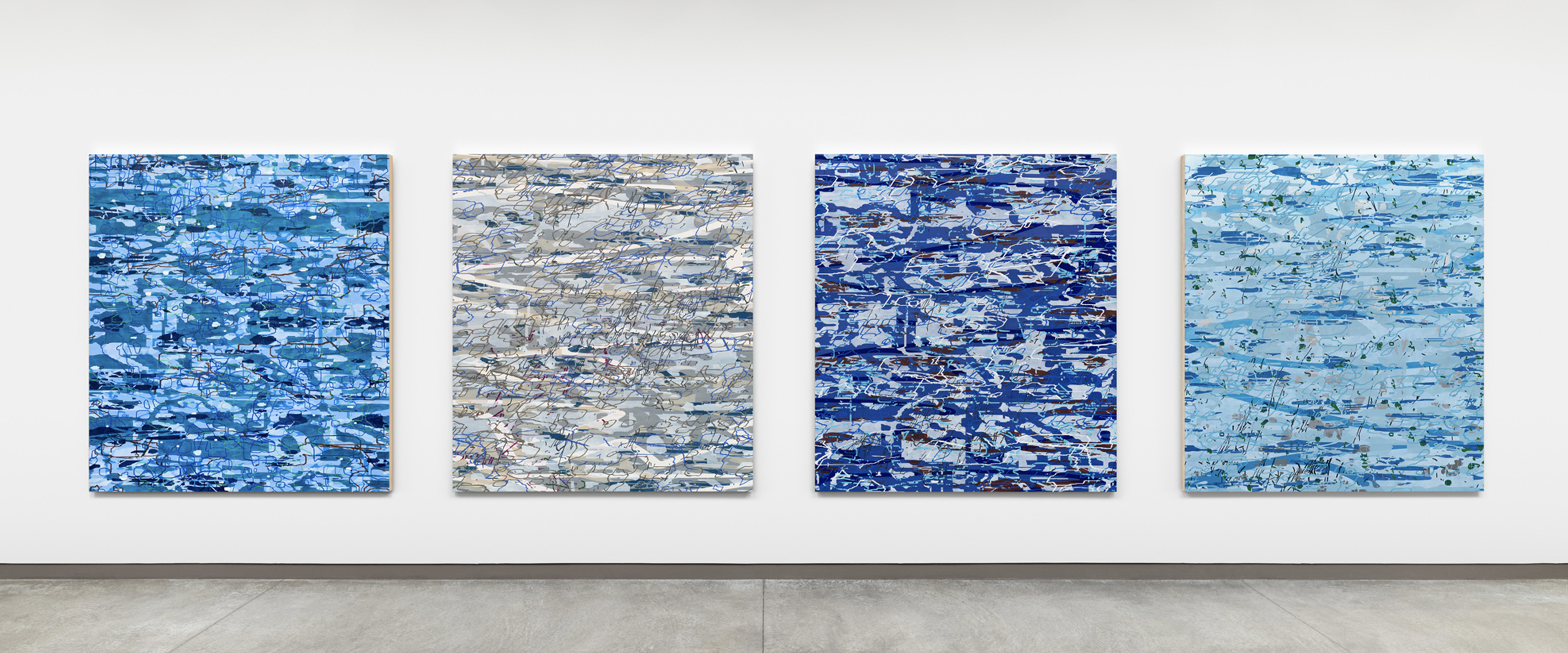 Amy Ellingson — Notation Cycle I–IV in the artist's studio