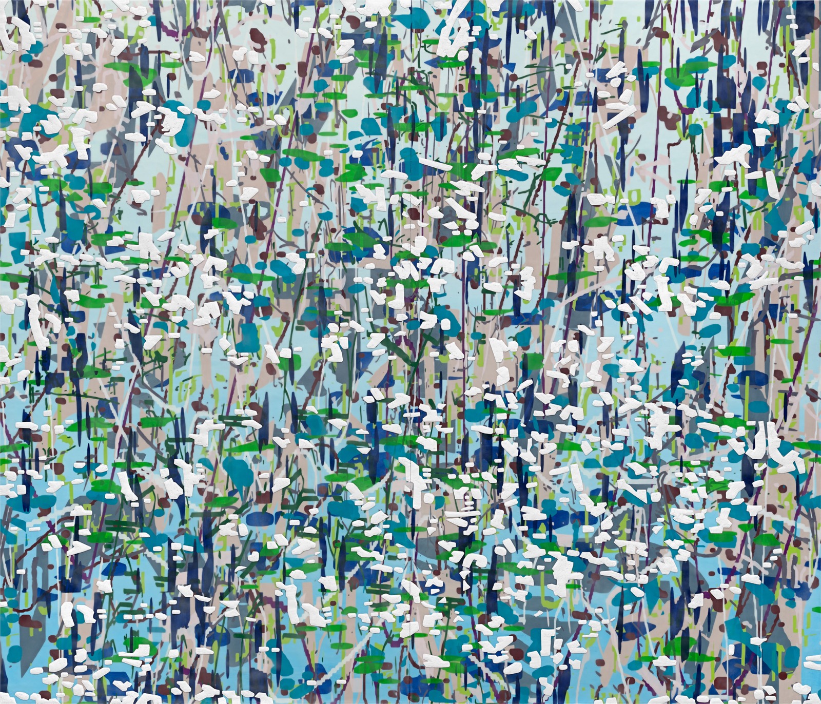 Amy Ellingson — Variation (blue, green, white), 2025