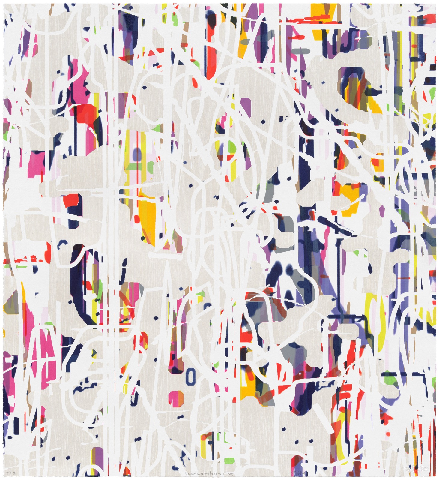 Amy Ellingson — Variation (white/oak) No. 1, 2019