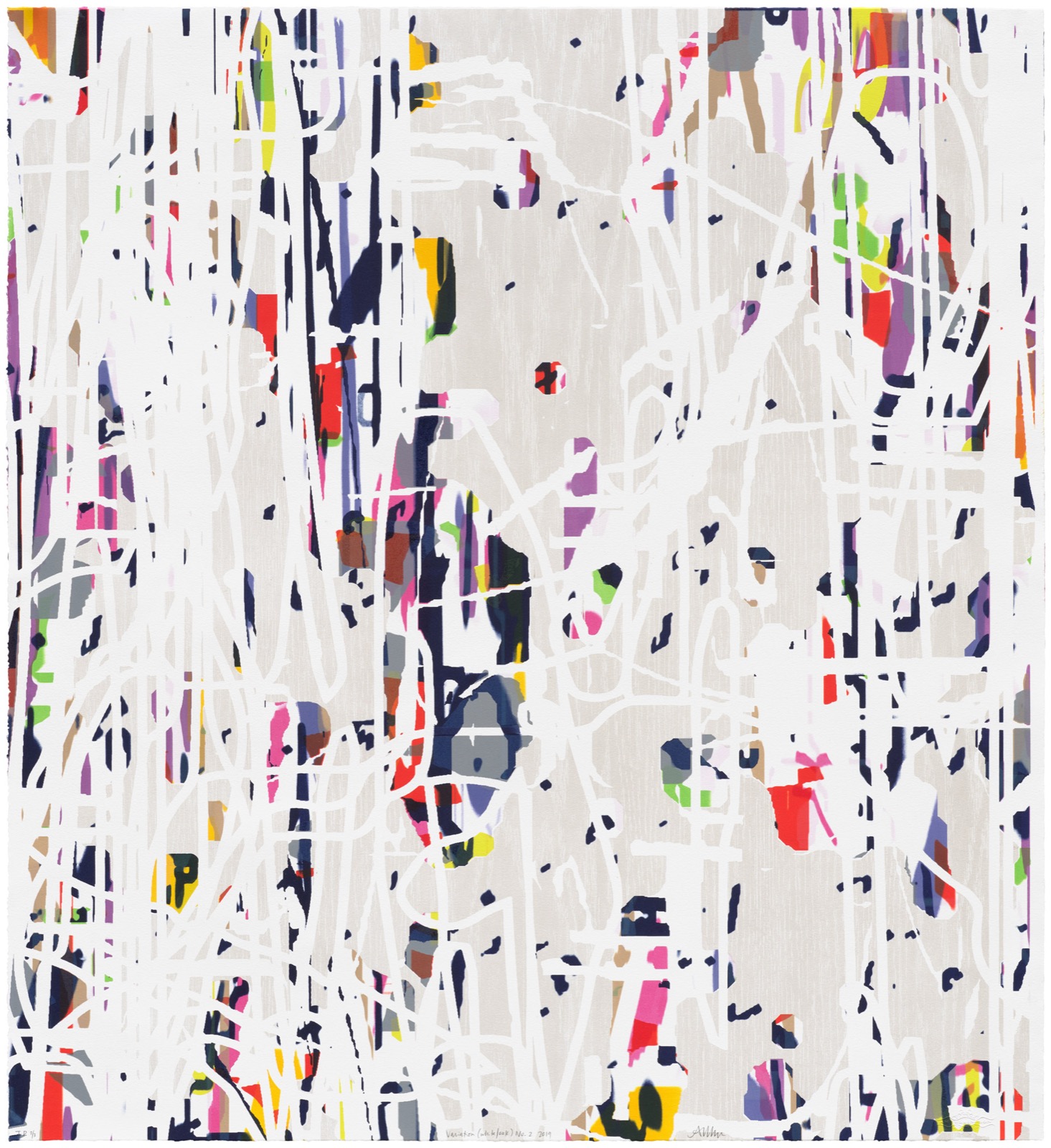 Amy Ellingson — Variation (white/oak) No. 2, 2019