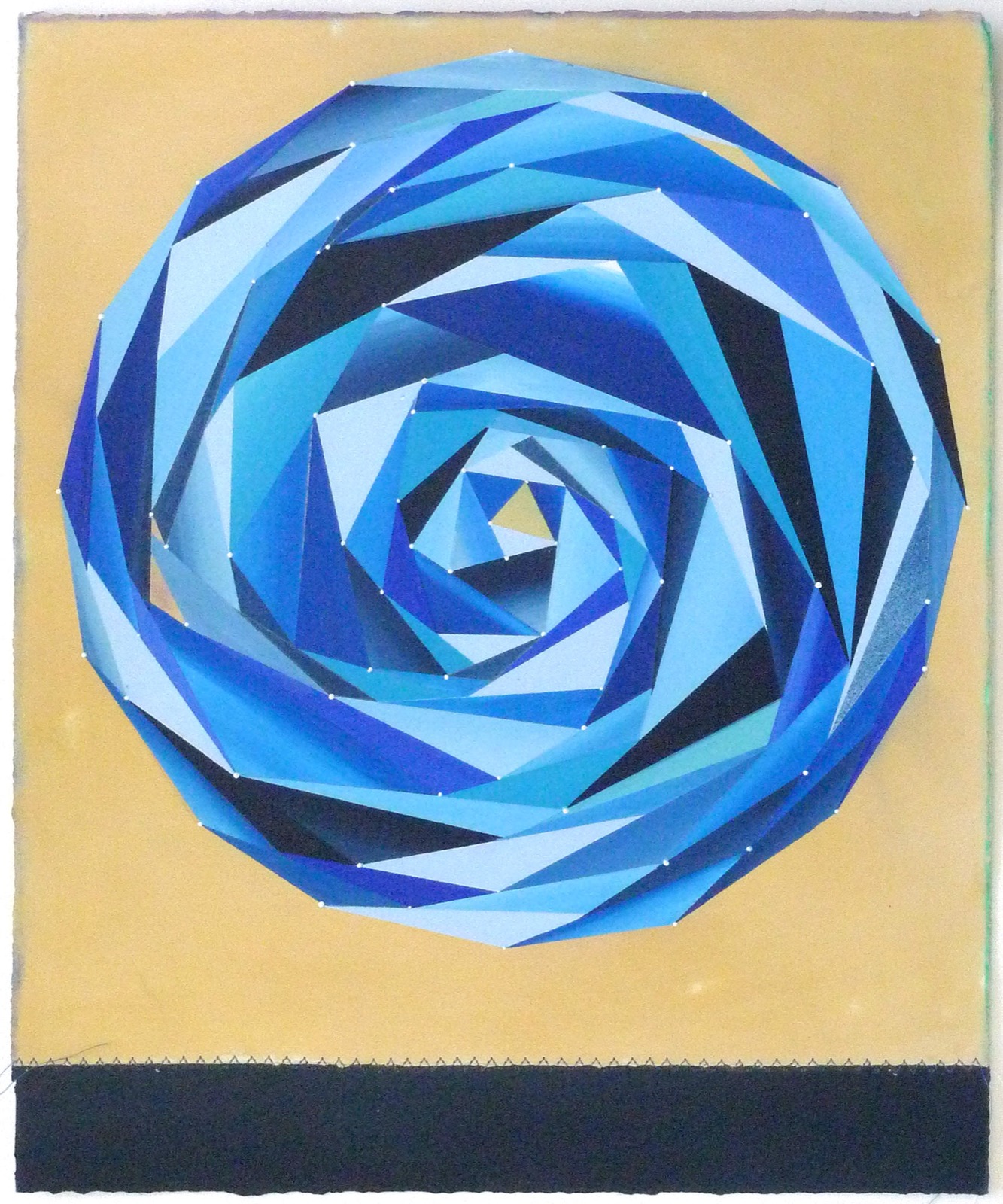 Homage to the Spiral (blue)