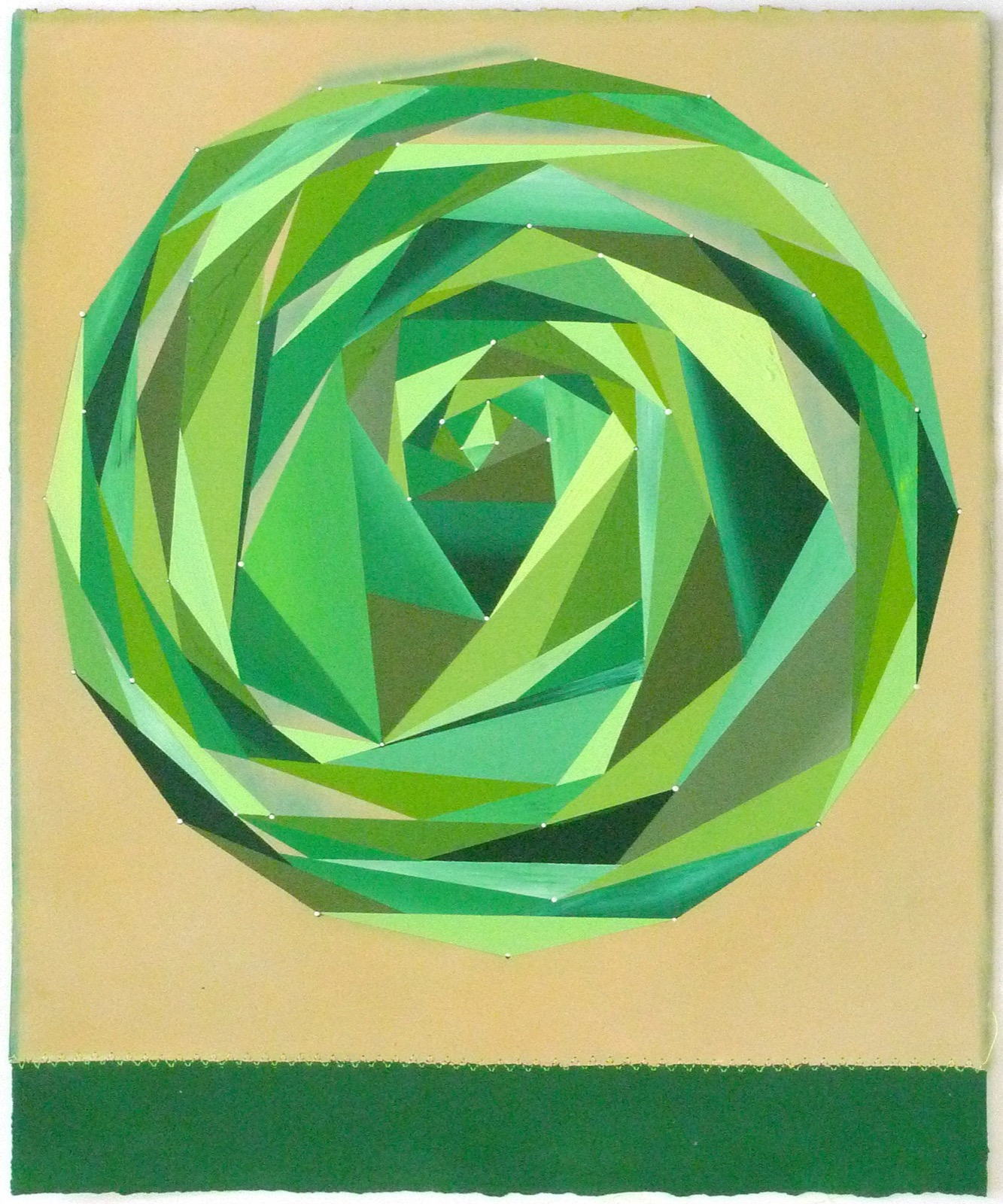 Homage to the Spiral (green)