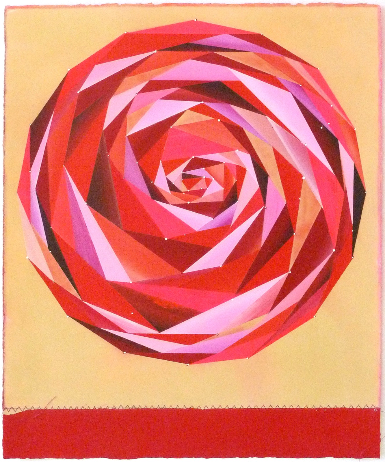 Homage to the Spiral (red)