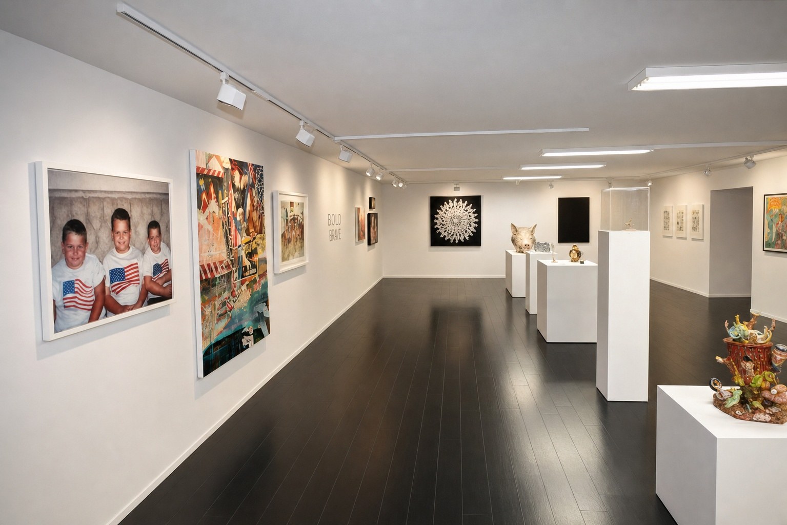 Dark Americana — installation view, Eli Ridgway Gallery, San Francisco, 2009