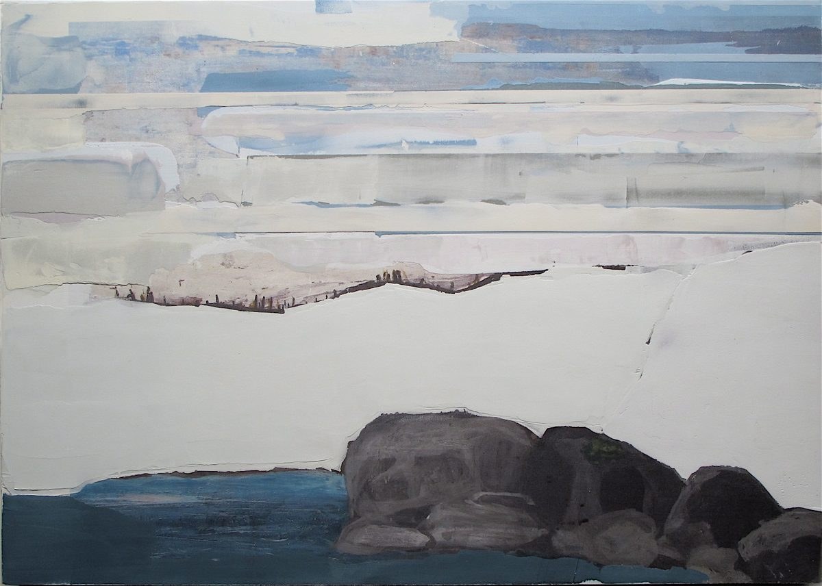 castaneda / reiman — rocks and water (collage)