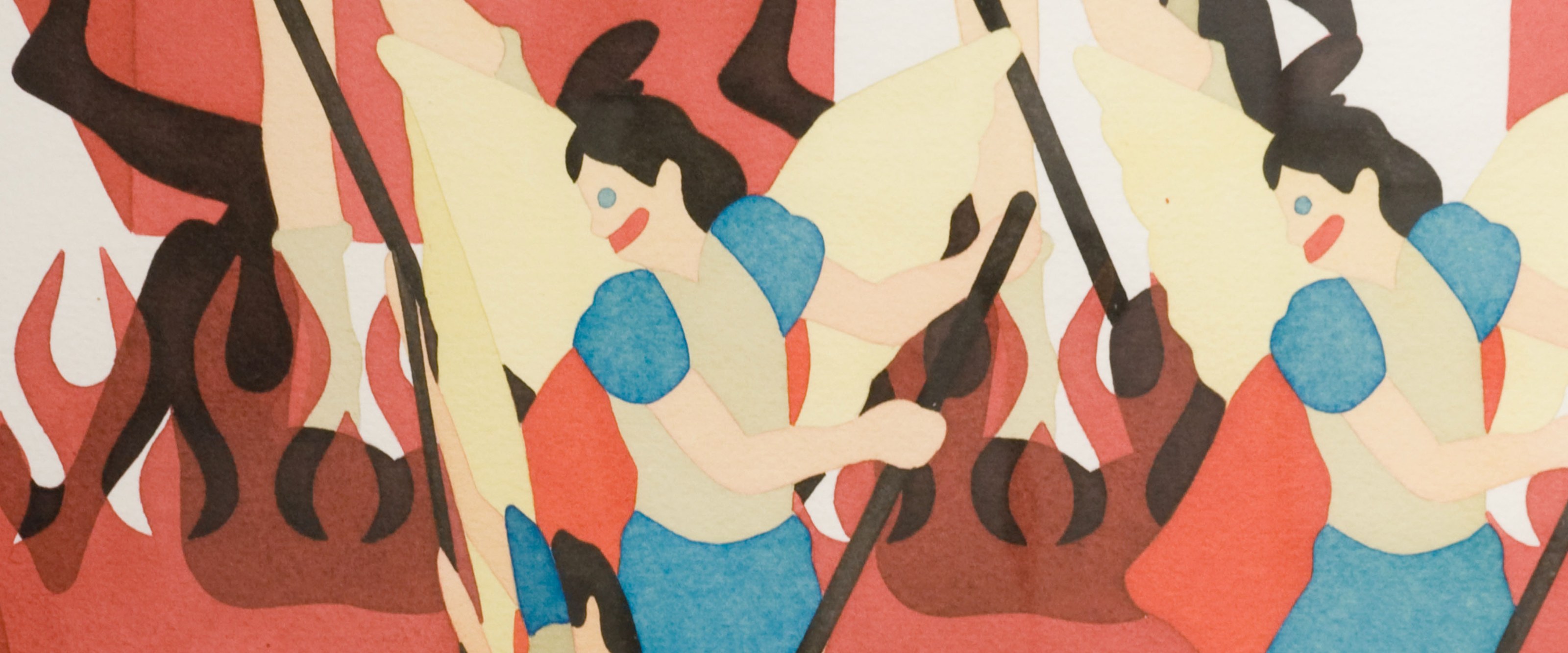 Matthew Palladino at NADA, 2010 — Two Massacres (detail)