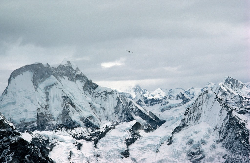 EVEREST — The Pilatus, dwarfed by the peaks
