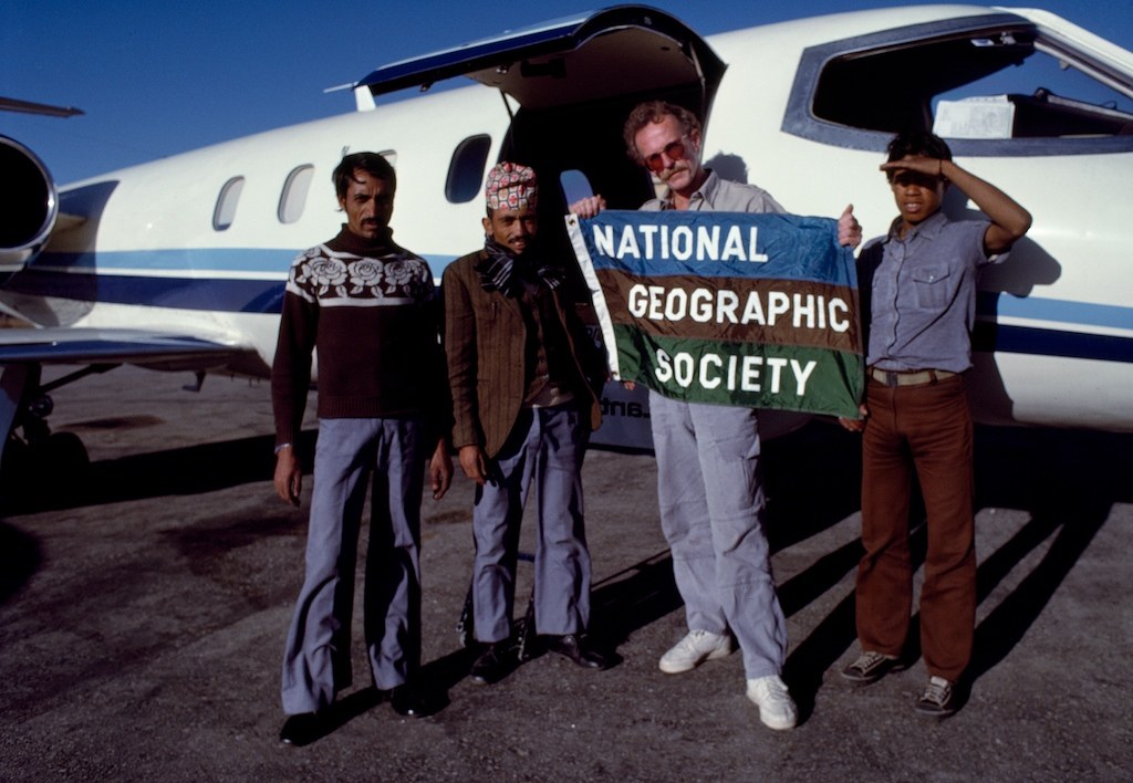 EVEREST — With the Learjet and the Nepali crew